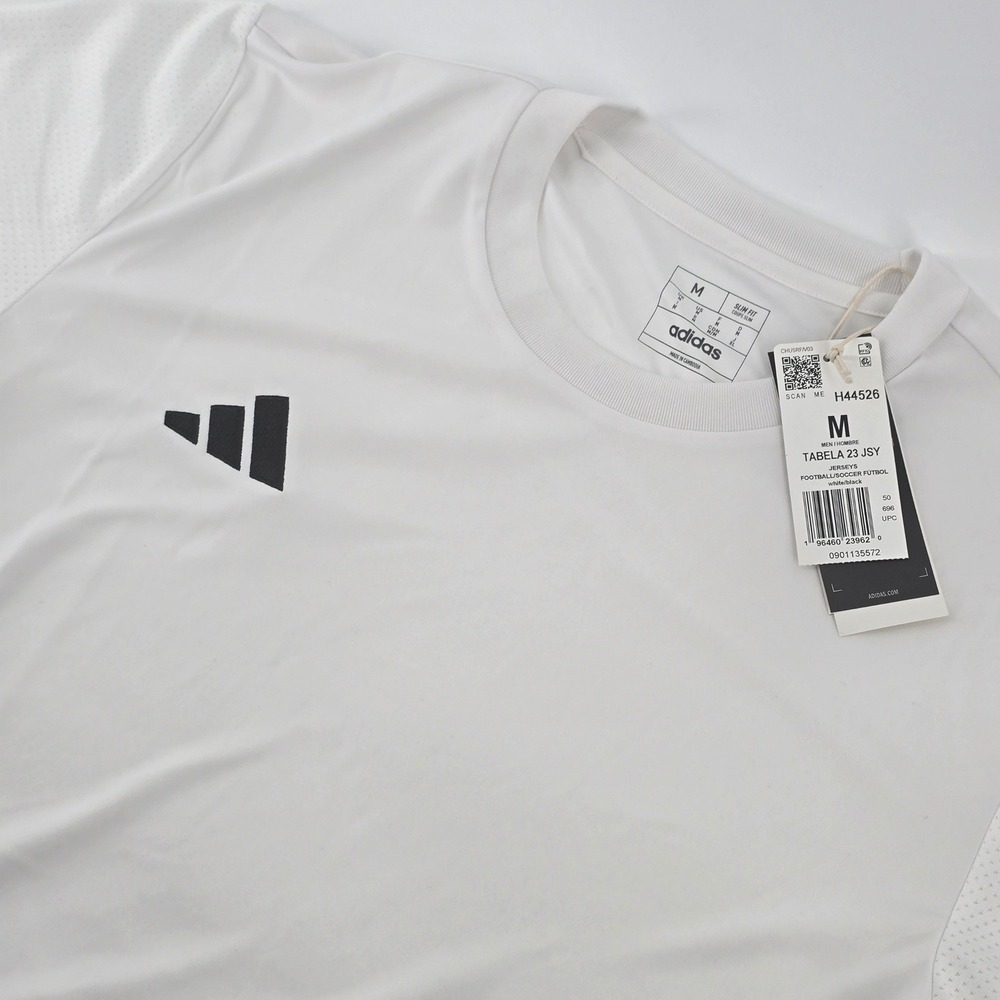 Adidas Tabela 23 JSY Jersey Mens Medium White Black Slim Fit AEROREADY H44526